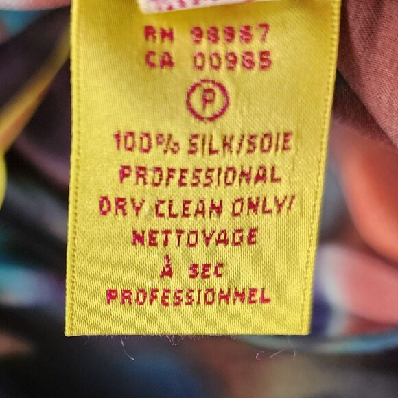 Catherine Malandrino Womens 2 Dress Silk Multicolor Abstract Cowl Neck Mini - Picture 10 of 11